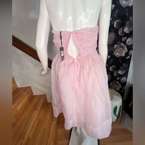 Anthropologie CYNTHIA ROWLEY Women's Organza Flower Strapless/ size 2 - Picture 11 of 15